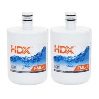 HDX FML Replacement Refrigerator Water Filter Twin Value Pack for LG Refrigerators FML 1 2pack