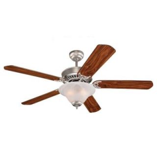 Sea Gull Lighting Quality Pro Deluxe 52 in. Indoor Brushed Pewter Ceiling Fan 15160B 255