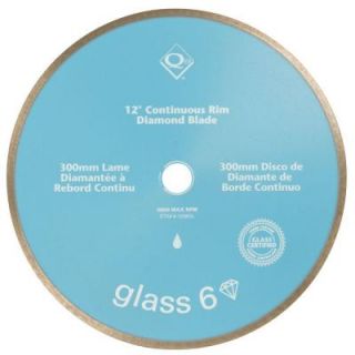 QEP 12 in. Diamond Blade for Cutting Glass Block and Glass Tile 6 1206GL