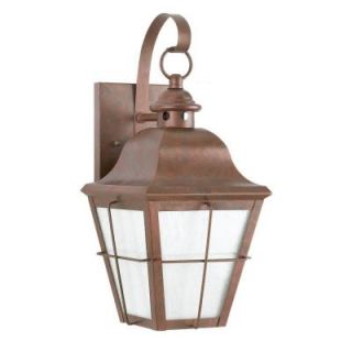 Sea Gull Lighting Chatham Wall Mount 1 Light Outdoor Weathered Copper Fixture 8462D 44