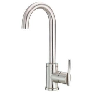 Danze Parma Single Handle Bar Faucet with Side Mount Lever Handle in Stainless Steel D151558SS