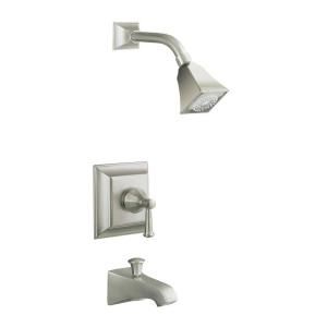KOHLER Memoirs 1 Handle Single Spray Tub and Shower Faucet Trim Only in Vibrant Brushed Nickel K T461 4S BN