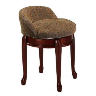 Home Decorators Collection Delmar Tapestry Low Back Swivel Vanity Stool 5544400810