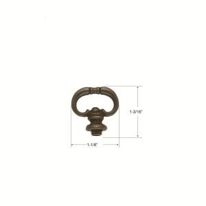Hickory Hardware 1/2 in. x 1 1/8 in. Windover Antique Furniture Mock Key 010429167