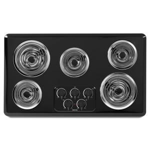 Maytag 36 in. Coil Electric Cooktop in Black with 5 Elements MEC4536WB
