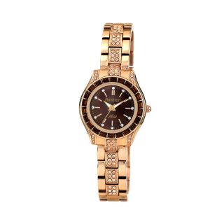 Armitron Now Womens Rose Tone Crystal Accent Watch, Gold