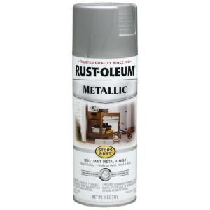 Rust Oleum Stops Rust 11 oz. Protective Enamel Metallic Matte Nickel Spray Paint 7277830