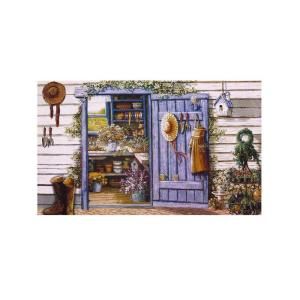 18 in. x 30 in. Country Shed Welcome Outdoor Rubber Entrance Mat RM1830CS06