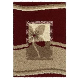 United Weavers Overstock Clapton Cranberry 7 ft. 10 in. x 10 ft. 6 in. Contemporary Area Rug 320 02634 811
