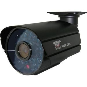 Night Owl Wired 600 TVL Indoor/Outdoor Hi Resolution Security Camera with Audio and 36 Cobalt Blue LEDs CAM OV600 365A