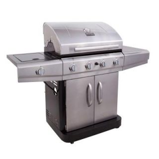 Char Broil Classic 4 Burner Propane Gas Grill with Side Burner 463461614