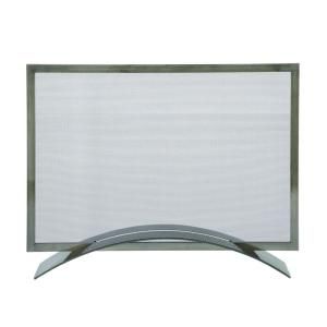Pleasant Hearth 1 Panel Fireplace Screen in Plated Pewter FA340S