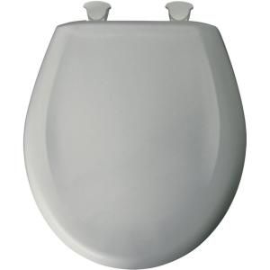 BEMIS Round Closed Front Toilet Seat in Ice Gray 200SLOWT 062