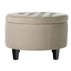 Home Decorators Collection Emma Textured Natural Ottoman 0847000950