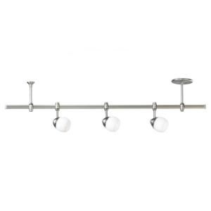 Sea Gull Lighting Ambiance Transitions 3 Light Antique Brushed Nickel and Opal Cased Etched Directional Track Lighting Kit 94515 965