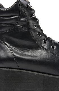 Y.R.U. Boot Faux Leather Boot Black