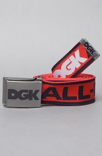 DGK The All Day Sport Scout Belt in Red