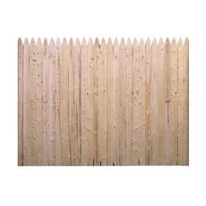 Barrette 6 ft. x 8 ft. SPF Flat Stockade Fence Panel 73000470
