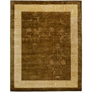 Safavieh Silk Road Chocolate and Light Gold 7 ft. 6 in. x 9 ft. 6 in. Area Rug SKR211A 8