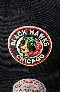 Mitchell & Ness Hat Chicago Blackhawks Logo Snapback in Black