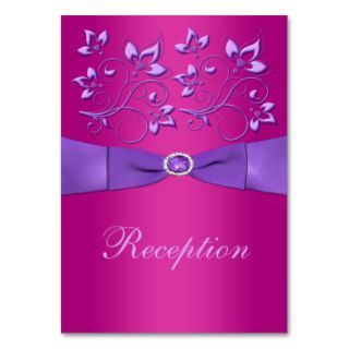 PRINTED RIBBON Fuchsia Purple Enclosure Card Business Card Template