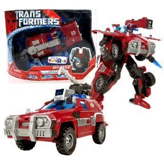 Hasbro Year 2007 Transformers Movie All Spark Power Series Voyager Class 7 Inch Tall Robot Action Figure   Autobot INFERNO with Disc Launcher and Rotating Weapon Plus Longarm Mini Con Figure (Vehicle Mode: Emergency Rescue SUV): Toys & Games