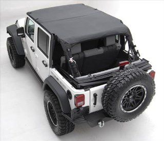 Smittybilt 94635 Extended Bikini Top Combo   Includes Black Diamond Top # 94635 and Windshield Channel # 90105 to fit Jeep JK Unlimited 2010 14: Automotive