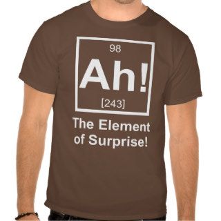 Ah the Element of Surprise Periodic Element Symbol T Shirt