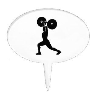 Weightlifting Cake Toppers