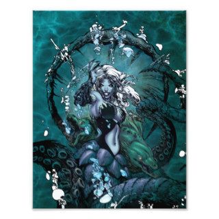 Grimm Fairy Tales: Little Mermaid Wicked Sea Witch Photo Art