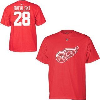 Reebok Detroit Red Wings Brian Rafalski Player Name & Number T shirt   XX Large : Sports Related Merchandise : Sports & Outdoors