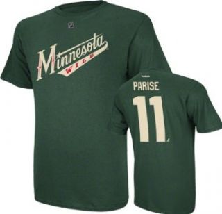Zach Parise Minnesota Wild Green Jersey Name And Number T Shirt XX Large : Sports Fan T Shirts : Clothing