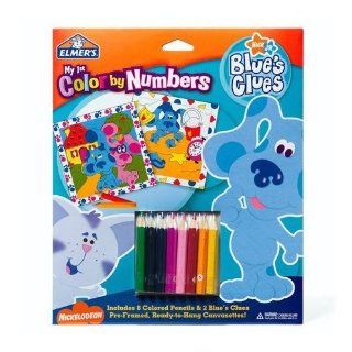Elmers My 1st Color by Numbers Kit Blue's Clues Theme   Childrens Paint By Number Kits