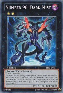 Yu Gi Oh!   Number 96: Dark Mist (SP13 EN031)   Star Pack 2013   Unlimited Edition   Common: Toys & Games