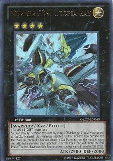 Yu Gi Oh!   Number C39: Utopia Ray (ORCS EN040)   Order of Chaos   1st Edition   Ultra Rare: Toys & Games