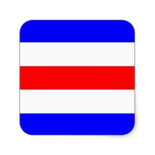 Nautical Flag Signal Letter C (Charlie) Sticker