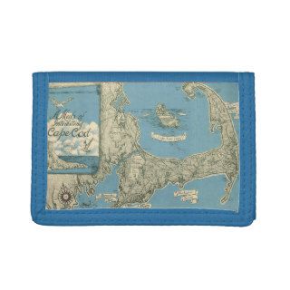 Vintage Map of Cape Cod (1945) Wallet