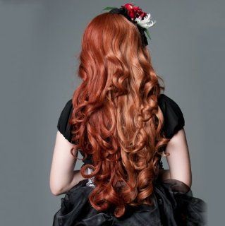 X&Y ANGEL New Long Curly Lolita Two Tone Split Highlights Wig Wigs AQ439A(350/M30) : Hair Replacement Wigs : Beauty