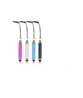 Ayangyang 4pcs New Fashion Telescopic Mini Colorful (Rose red,Silver,Blue,Black)Bullet Stylus Pen /Dust plug for Iphone 3g/3s/4g/4s/5g & Ipad: Cell Phones & Accessories