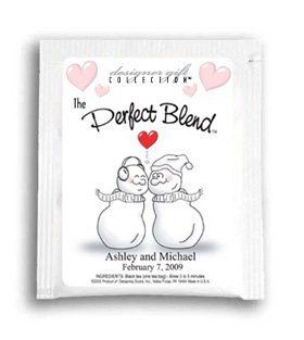 The Perfect Blend   Kissing Snow Couple Wedding Tea Favors: Health & Personal Care