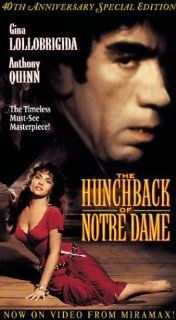 The Hunchback of Notre Dame [VHS]: Gina Lollobrigida, Anthony Quinn, Jean Danet, Alain Cuny, Robert Hirsch, Danielle Dumont, Philippe Clay, Maurice Sarfati, Jean Tissier, Valentine Tessier, Jacques Hilling, Jacques Dufilho, Michel Kelber, Jean Delannoy, Ra