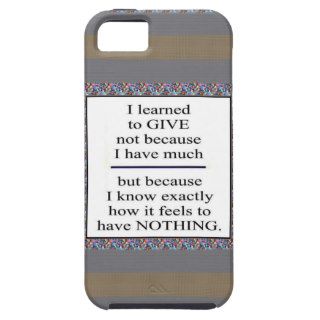 GIFT Positive Wisdom   Encourage giving for causes Cover For iPhone 5/5S