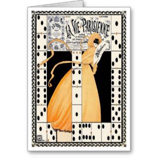 1912"LET THE GAMES BEGIN"ART DECO FRENCH HALLOWEEN GREETING CARDS
