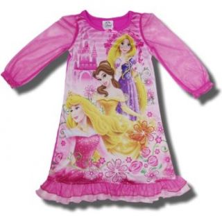 Disney Princesses "Enchanted" pink nightgown for toddler girls   4T: Infant And Toddler Nightgowns: Clothing