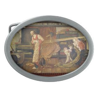 Ford Brown  Crabtree watching the Transit of Venus Oval Belt Buckle