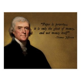 Thomas Jefferson Money Poster