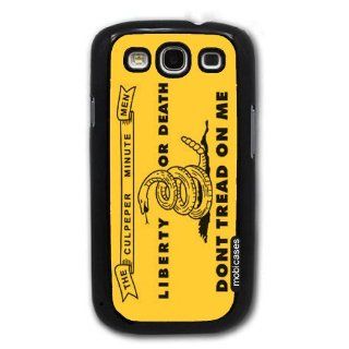 Flag of Culpeper Minutemen   Liberty Or Death Dont Tread On Me   Protective Designer BLACK Case   Fits Samsung Galaxy S3 SIII i9300: Cell Phones & Accessories
