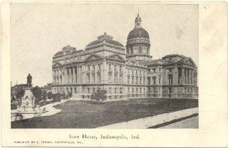 1900 Vintage Postcard State House   Indianapolis Indiana: Everything Else