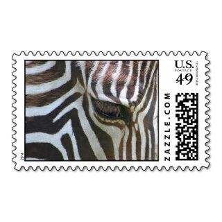 Zebra Abstract Postage Stamp