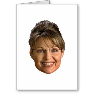 sarah palin head card